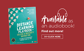 Audio Book Ad The Distance Learning Playbook for College and University Instruction